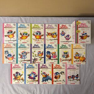 Owl Diaries Books 1 - 15 & 17 by Rebecca Elliott / Paperback with Slip Case Box